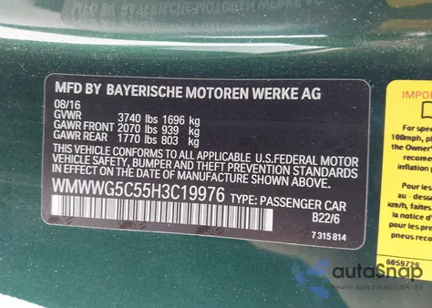 2017 Mini Convertible Cooper from USA, damaged, VIN WMWWG5C55H3C19976